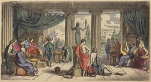 Une cour royale dans la Grèce antique - Heinrich Leutemann