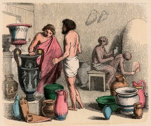 Grèce antique : Poterie - Heinrich Leutemann