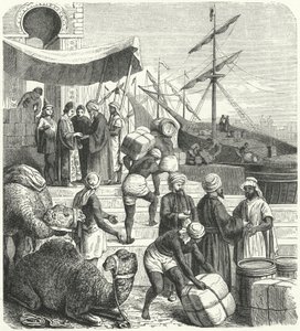 Marchands arabes (gravure) - Heinrich Leutemann
