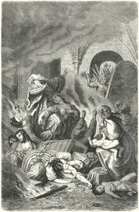 Massacre des Juifs de York - Heinrich Leutemann