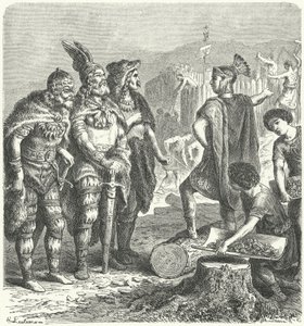 Le général romain Stilicho négociant avec les Goths, vers 400 - Heinrich Leutemann
