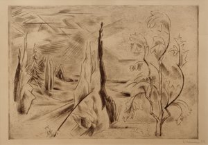 Grande paysage de parc - Heinrich Nauen