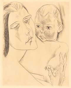 Mère et enfant - Heinrich Nauen