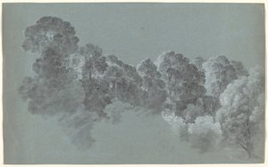 Cimes des arbres de la forêt frappées par la lumière - Heinrich Rieter