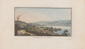 Vue de Lüscherz au bord du lac de Bienne - Heinrich Rieter