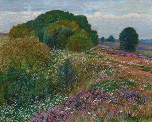 Au bord de la lande (Paysage de lande I). 1909 - Heinrich Vogeler