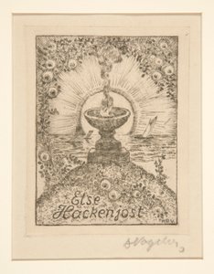 Ex-libris : Else Hackenjost - Heinrich Vogeler