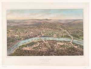 Vue de Dresde depuis un ballon - Heinrich Walter