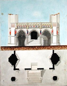 Grille du chœur de la cathédrale de Hambourg, 1805 - Heinrich Wilhelm Julius Koch