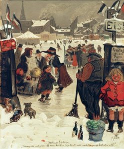 Patinoire de Berlin - Heinrich Zille
