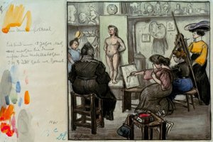 Dans la classe des dames - Heinrich Zille