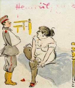 Soldat blessé et prostituée - Heinrich Zille