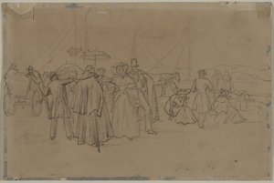 Passagers pour le Bateau à Vapeur du Rhin (recto) - Heinrich von Mayr