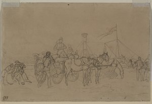 Passagers pour le bateau à vapeur du Rhin - Heinrich von Mayr