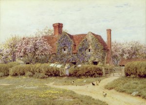 Une maison du Buckinghamshire à Penstreet - Helen Allingham
