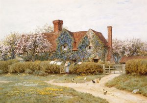 Une maison du Buckinghamshire à Penstreet - Helen Allingham