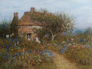 Un Cottage près de Brook, Witley, Surrey - Helen Allingham
