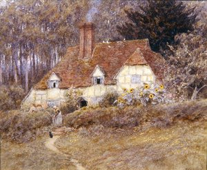 Un cottage dans le Surrey - Helen Allingham