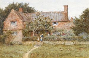 Un cottage du Surrey avec une mère et ses enfants
