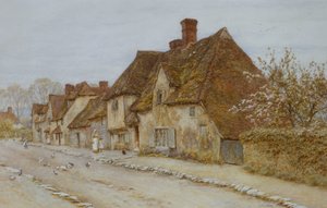 Une Rue de Village, Kent - Helen Allingham