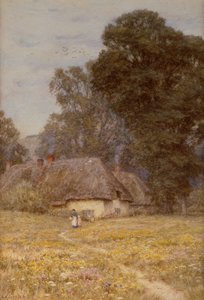 Cottages à Quidhampton, près de Salisbury - Helen Allingham