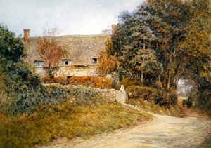 Nourrir les colombes - Helen Allingham