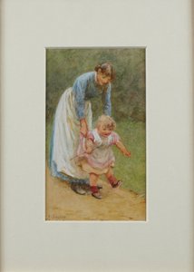 Henry avec une infirmière, 1884