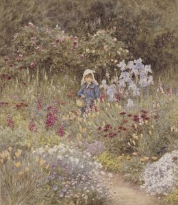 Minna, illustration de Happy England par Marcus Huish, pub. par A & C Black, 1904 - Helen Allingham
