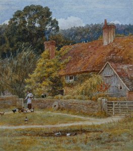 Ferme de Netley, Shere, Surrey - Helen Allingham