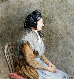 Le Châle bleu - Helen Allingham
