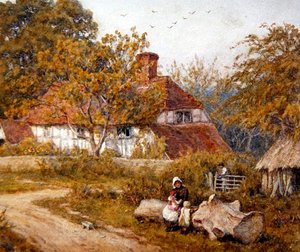 Le Cottage Familial - Helen Allingham