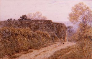 La vieille grange, Beaminster, Dorset - Helen Allingham