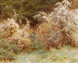 Joie des voyageurs : Une haie du Surrey - Helen Allingham