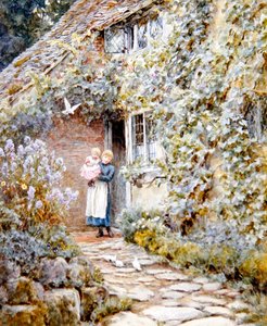 Vine Cottage - Helen Allingham