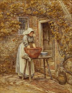 Jour de lessive - Helen Allingham