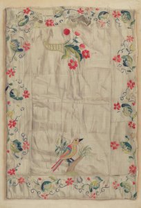 Broderie Crewel, vers 1937 - Helen E. Gilman