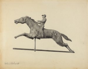 Girouette cheval et cavalier - Helen Hobart