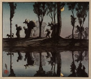 Clair de lune sur le canal de la Viga - Helen Hyde