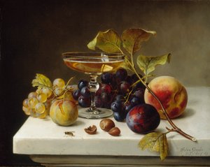 Nature morte avec fruits et champagne, 1869