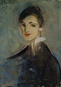 Chanteur en noir, 1916-1917 - Helene Schjerfbeck