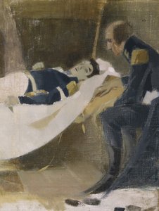 La mort de Wilhelm von Schwerin, 1927 - Helene Schjerfbeck