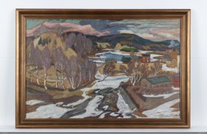 La rivière Ångerman [PEINTURE À L