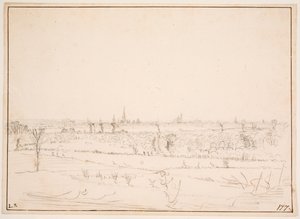 Paysage avec vue sur Bordeaux - Hem
