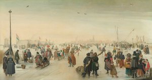 Profiter de la glace près d