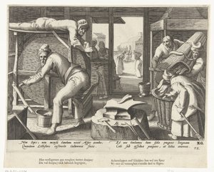 Aiguiseur de couteaux - Hendrick Goltzius (attributed to workshop of)