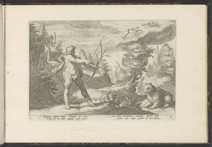 Arcas vise Callisto (Ovidius