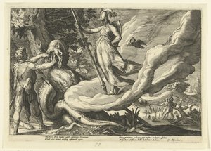 Cadmus sème les dents du dragon - Hendrick Goltzius (workshop of)