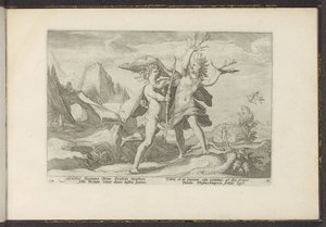 Daphné se transforme en laurier - Hendrick Goltzius (workshop of)