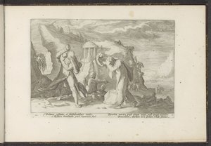 Deucalion et Pyrrha créant une nouvelle race humaine - Hendrick Goltzius (workshop of)