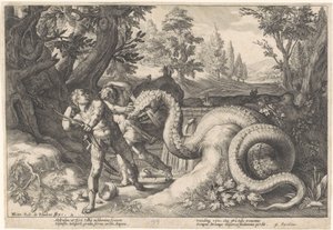 Compagnons de Cadmus dévorés par un dragon
